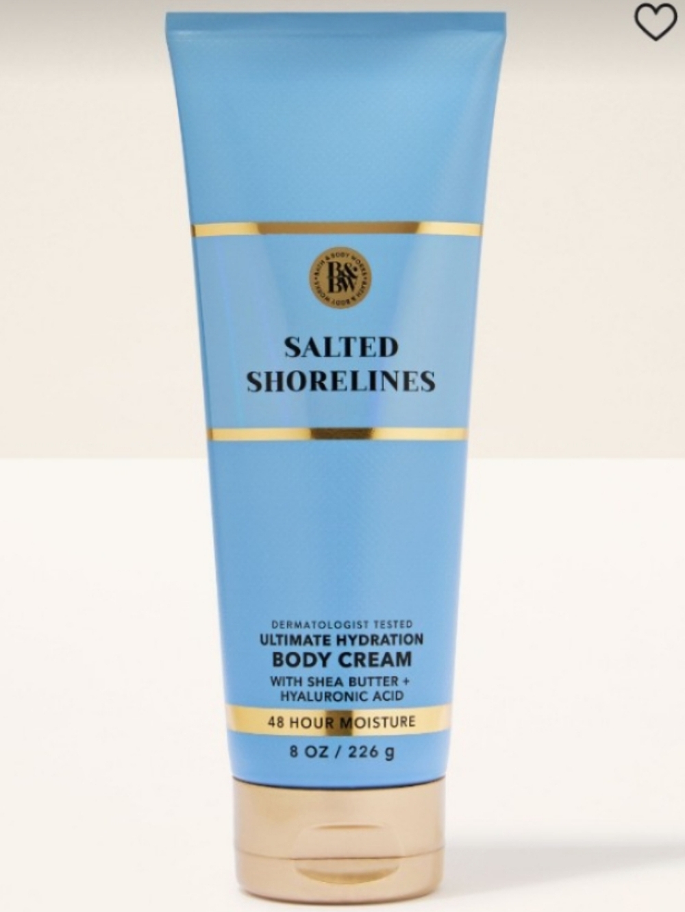Salted Shorelines Ultimate Hydration Body Cream - Blue & Gold Tube